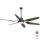 FARO 33466A - Потолочный вентилятор TILOS 2xE27/15W/230V венге + дистанционное управление