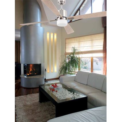 FARO 33470 - Стельовий вентилятор PALK 2xE14/40W/230V + пульт дистанційного керування