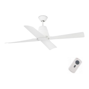 FARO 33480 - Стельовий вентилятор TYPHOON IP44 діаметр 130 см білий + пульт дистанційного керування