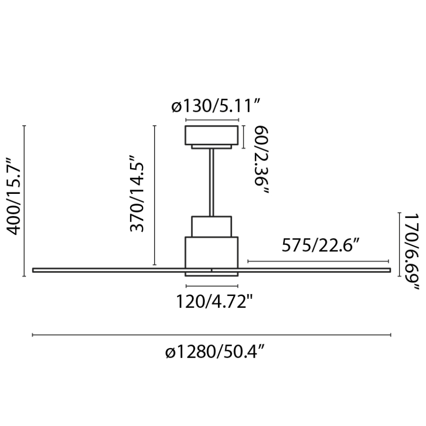 FARO 33487WP - Потолочный вентилятор NASSAU M белый диаметр 128 см SMART + дистанционное управление