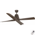 FARO 33490 - Потолочный вентилятор TYPHOON IP44 коричневый + дистанционное управление