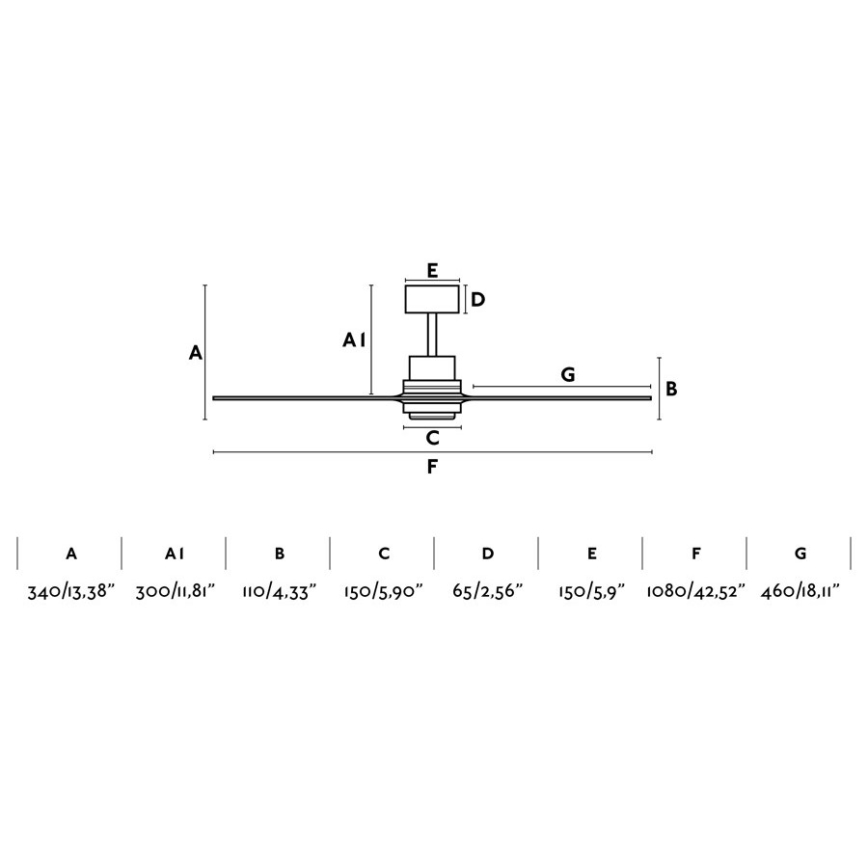 FARO 33508DC - Потолочный вентилятор MINI LANTAU матовый хром/коричневая диаметр 108 см + дистанционное управление