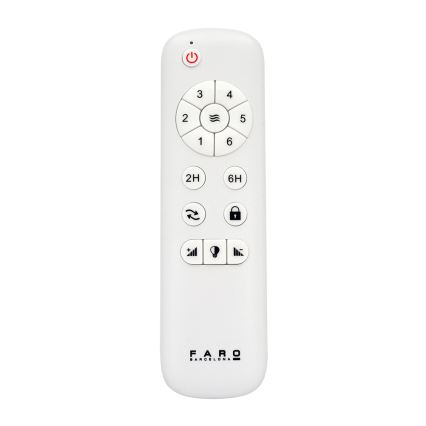 FARO 33524 - LED Стельовий вентилятор POROS LED/15W/230V білий/коричневий