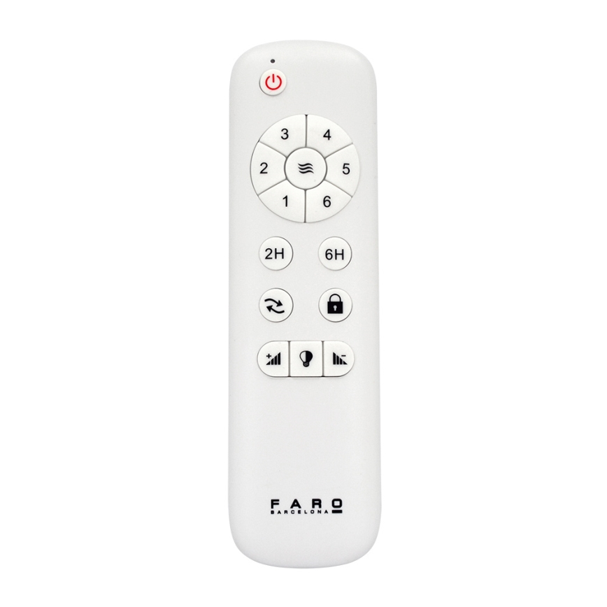 FARO 33524 - Светодиодный потолочный вентилятор POROS LED/15W/230V белый/коричневый