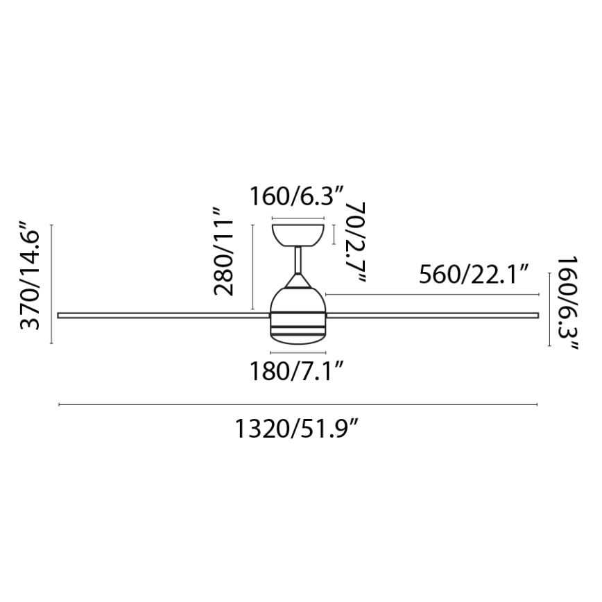 FARO 33524WP - Світлодіодний стельовий вентилятор POROS L LED/19W/230V дерево/білий діаметр 132 см SMART + дистанційне керування
