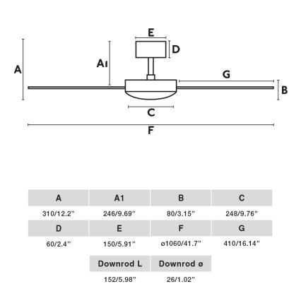 FARO 33603DC - Потолочный вентилятор MINI MALLORCA S коричневый/белый диаметр 106 см + дистанционное управление
