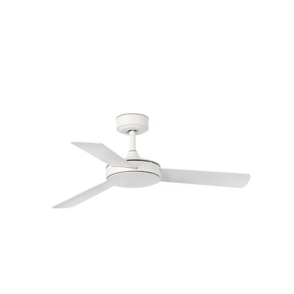FARO 33603DCWT - Потолочный вентилятор MINI MALLORCA S коричневый/белый диаметр 106 см Wi-Fi Tuya + дистанционное управление
