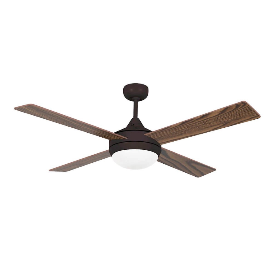 FARO 33702 - Потолочный вентилятор ICARIA с дистанционным управлением 2xE27/20W/230V коричневый
