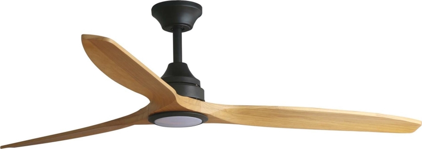 FARO 33719DCT - LED Стенен вентилатор ALO LED/20W/230V 2700/4000/6500K кафяв/черен пр. 152 см Wi-Fi Tuya + дистанционно управление