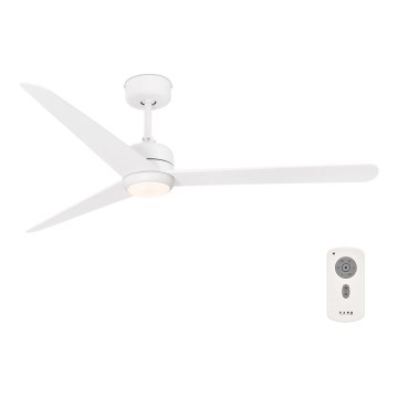 FARO 33722 - Світлодіодний стельовий вентилятор NU LED/18W/230V білий + пульт дистанційного керування