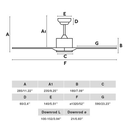 FARO 33750DC - Потолочный вентилятор LUZON L белый + дистанционное управление