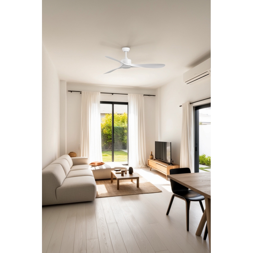 FARO 33750DC - Стельовий вентилятор LUZON L білий + пульт дистанційного керування