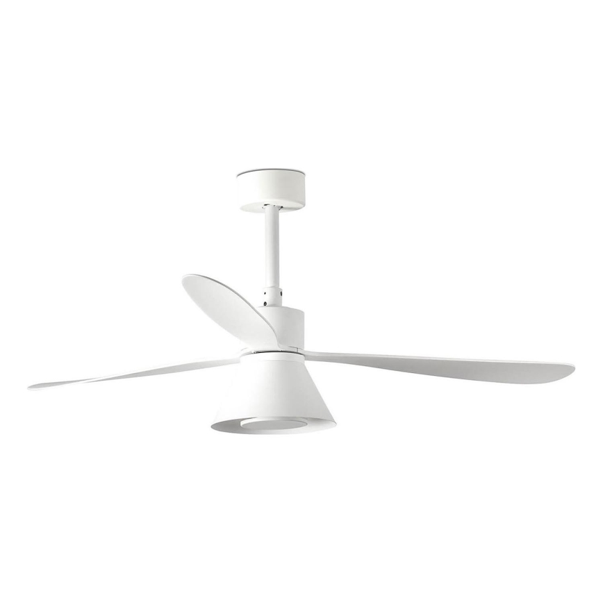 FARO 33760WT-22 - LED Регулируемый потолочный вентилятор AMELIA L CONE LED/20W/230V 2700/3500/5000K белый pr. 132 см Wi-Fi Tuya + дистанционное управление