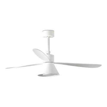 FARO 33760WT-22 - Світлодіодний стельовий вентилятор з регулюванням яскравості AMELIA L CONE LED/20W/230V 2700/3500/5000K білий діаметр 132 см Wi-Fi Tuya + пульт дистанційного керування