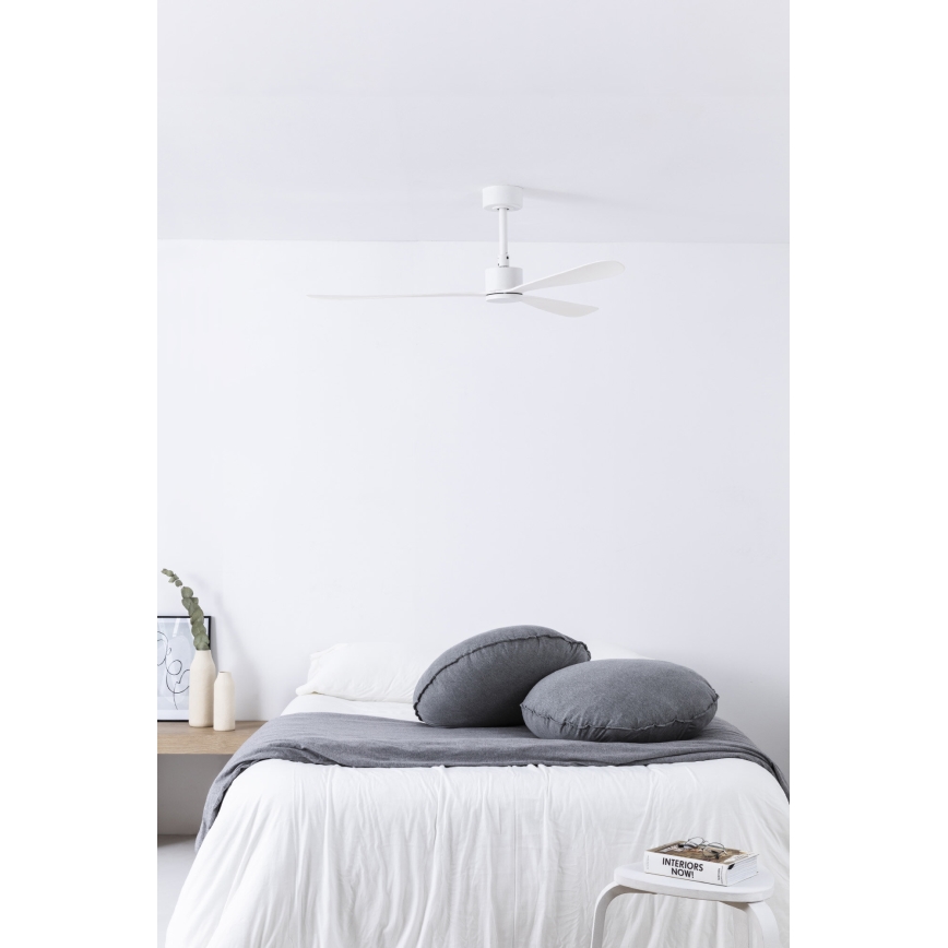 FARO 33760WT - Стельовий вентилятор AMELIA L білий діаметр 132 см Wi-Fi Tuya + пульт дистанційного керування