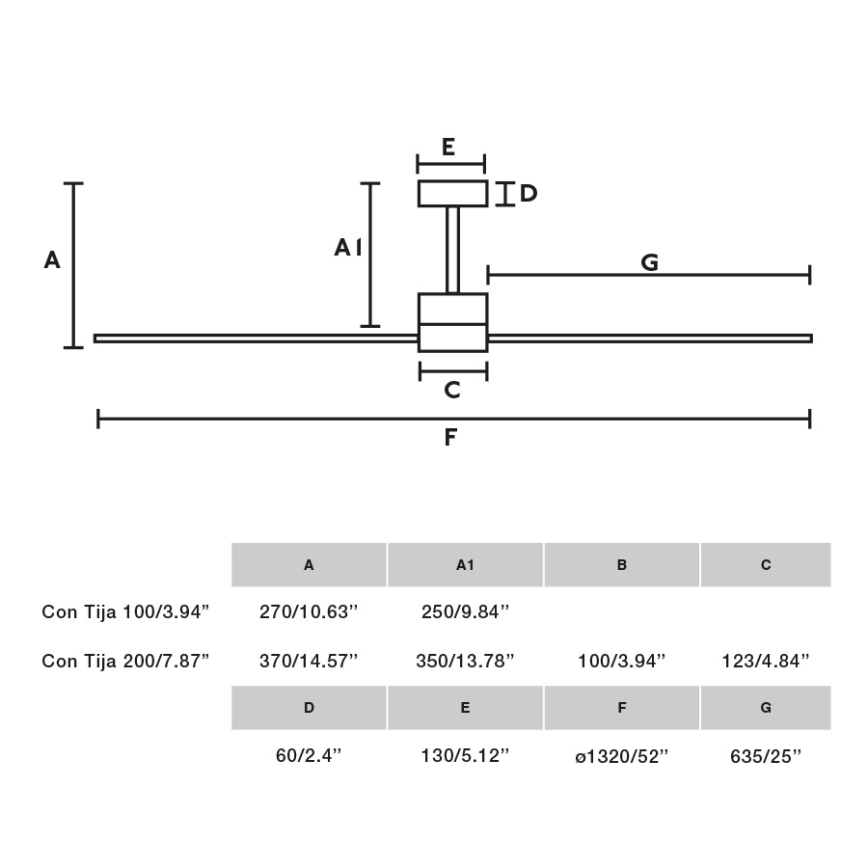 FARO 33760WT - Стельовий вентилятор AMELIA L білий діаметр 132 см Wi-Fi Tuya + пульт дистанційного керування
