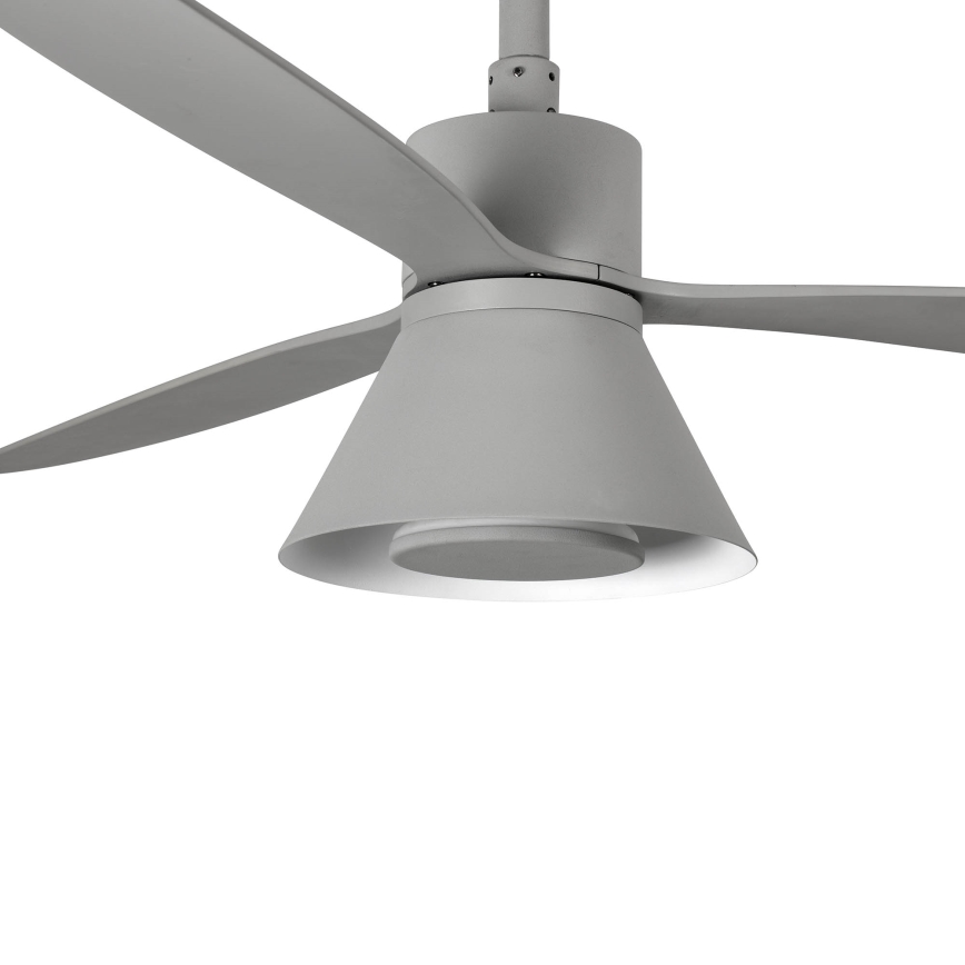 FARO 33762WT-24 - LED Регулируемый потолочный вентилятор AMELIA L CONE LED/20W/230V 2700/3500/5000K серый pr. 132 см Wi-Fi Tuya + пульт дистанционного управления