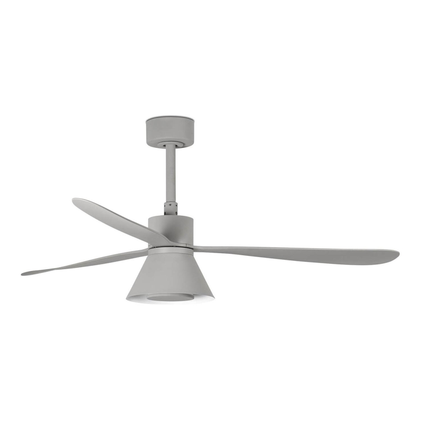 FARO 33762WT-24 - Светодиодный потолочный вентилятор с регулированием яркости AMELIA L CONE LED/20W/230V 2700/3500/5000K серый диаметр 132 см Wi-Fi Tuya + дистанционное управление