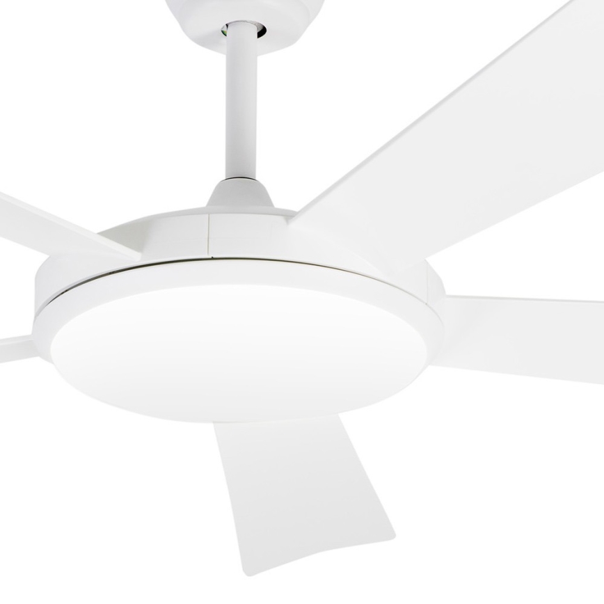 FARO 33803 - LED Стельовий вентилятор SAONA LED/24W/230V білий діаметр 132 см + пульт дистанційного керування