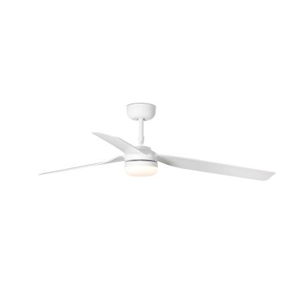 FARO 33814WT-20 - Диммируемый потолочный вентилятор с LED PUNT M LED/18W/230V 2700/3000/4000K белый, диаметр 132 см, Wi‑Fi (Tuya) + пульт дистанционного управления