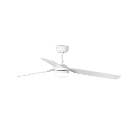 FARO 33814WT-20 - Светодиодный потолочный вентилятор с регулированием яркости PUNT M LED/18W/230V 3000/4200/6500K белый диаметр 132 см Wi-Fi Tuya + дистанционное управление