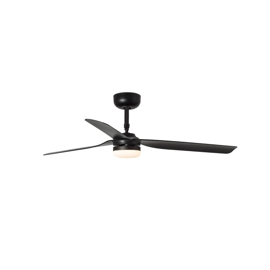 FARO 33815WT-21 - диммируемый LED-потолочный вентилятор PUNT M, LED 18 Вт, 230 В, 2700/3000/4000 К, чёрный, диаметр 132 см, Wi‑Fi (Tuya) + пульт дистанционного управления