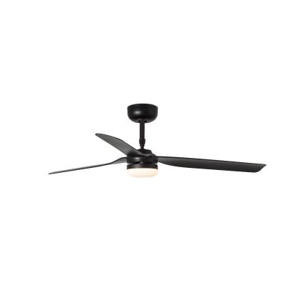 FARO 33815WT-21 - LED затемнюваний стельовий вентилятор PUNT M LED/18W/230V 2700/3000/4000K чорний діам. 132 см Wi-Fi Tuya + пульт дистанційного керування