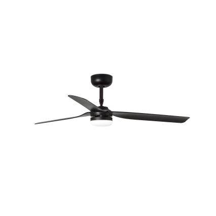FARO 33815WT-21 - Светодиодный потолочный вентилятор с регулированием яркости PUNT M LED/18W/230V 3000/4200/6500K черный диаметр 132 см Wi-Fi Tuya + дистанционное управление