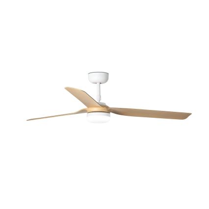 FARO 33816-20 - Світлодіодний стельовий вентилятор PUNT LED/18W/230V Wi-Fi бежевий/білий + пульт дистанційного керування
