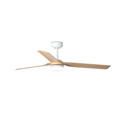 FARO 33816-20 - Світлодіодний стельовий вентилятор PUNT LED/18W/230V Wi-Fi бежевий/білий + пульт дистанційного керування
