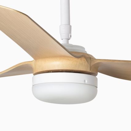 FARO 33816-20 - Світлодіодний стельовий вентилятор PUNT LED/18W/230V Wi-Fi коричневий/чорний + пульт дистанційного керування