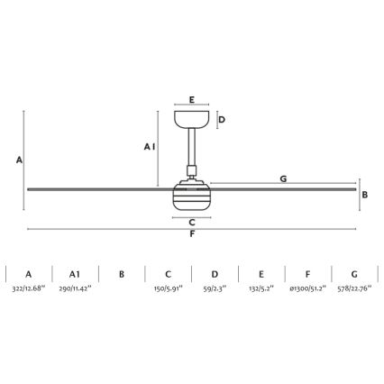 FARO 33816-20 - Світлодіодний стельовий вентилятор PUNT LED/18W/230V Wi-Fi коричневий/чорний + пульт дистанційного керування