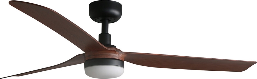 FARO 33817WT-21 - Светодиодный потолочный вентилятор с регулированием яркости PUNT M LED/18W/230V коричневый/черный диаметр 132 см Wi-Fi Tuya + дистанционное управление