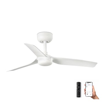 FARO 33820WP - Стельовий вентилятор MINI PUNT S білий діаметр 90 см SMART + дистанційне керування