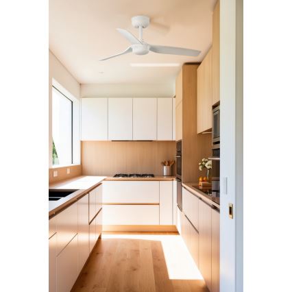 FARO 33820WT - Потолочный вентилятор MINI PUNT S белый диаметр 90 см Wi-Fi Tuya + дистанционное управление