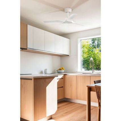 FARO 33824WT - Потолочный вентилятор HEY S белый диаметр 90 см Wi-Fi Tuya + дистанционное управление