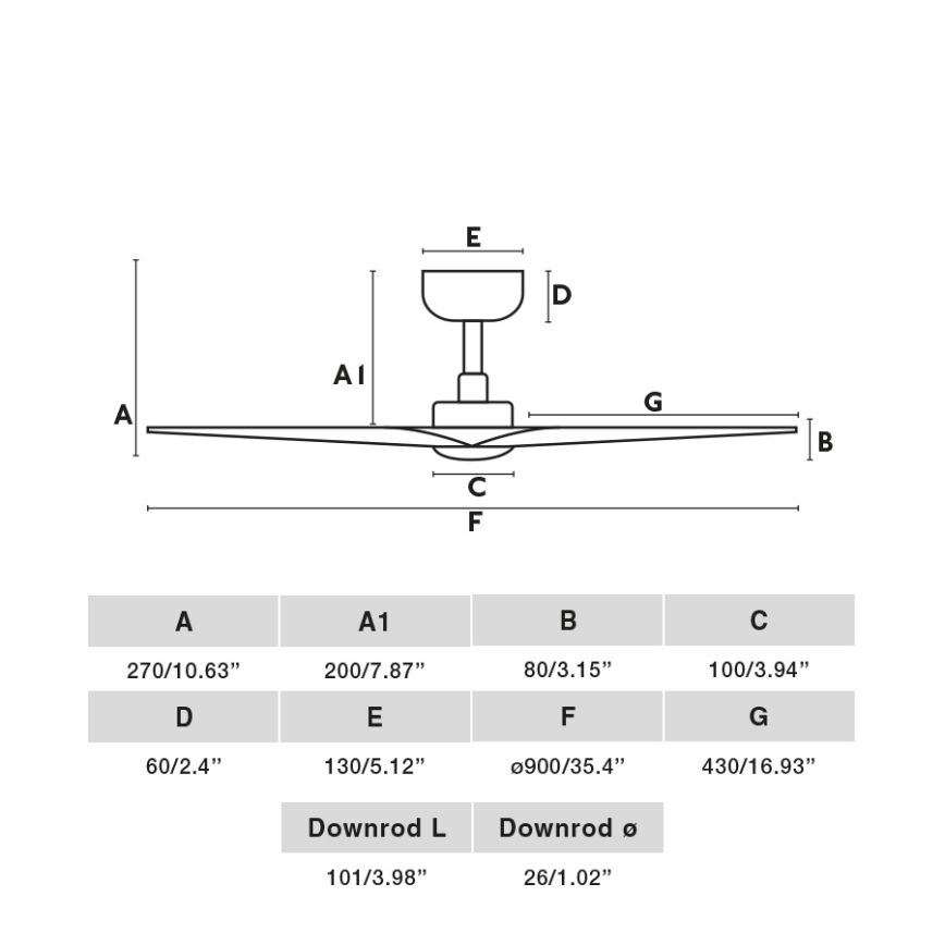 FARO 33825-1TW - LED Стельовий вентилятор з регулюванням яскравості HEY S LED/10W/230V 2700/4000/6000K чорний діаметр 90 см + пульт дистанційного керування