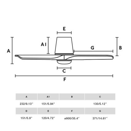 FARO 33827-1TW - Світлодіодний стельовий вентилятор з регулюванням яскравості HEY TUB S LED/10W/230V 2700/4000/6000K чорний діаметр 90 см + пульт дистанційного керування