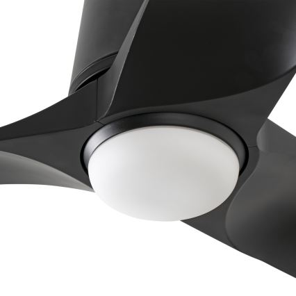 FARO 33827-1TW - Світлодіодний стельовий вентилятор з регулюванням яскравості HEY TUB S LED/10W/230V 2700/4000/6000K чорний діаметр 90 см + пульт дистанційного керування