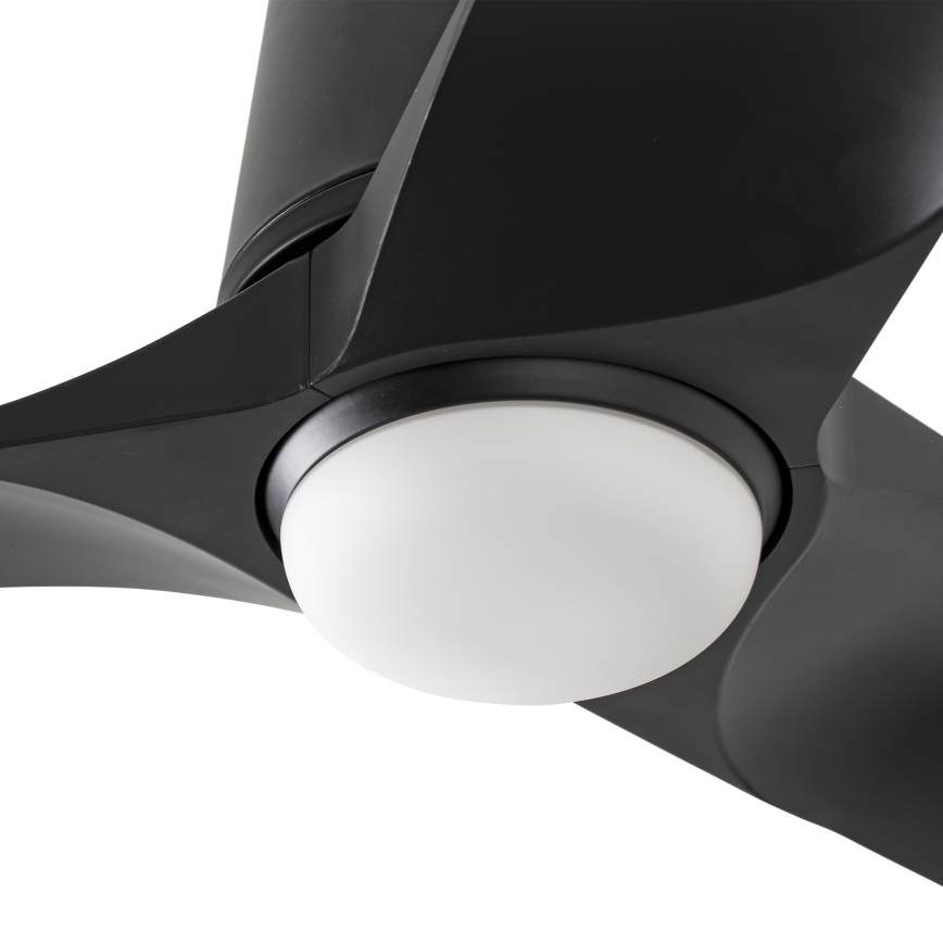 FARO 33827-1TW - Світлодіодний стельовий вентилятор з регулюванням яскравості HEY TUB S LED/10W/230V 2700/4000/6000K чорний діаметр 90 см + пульт дистанційного керування