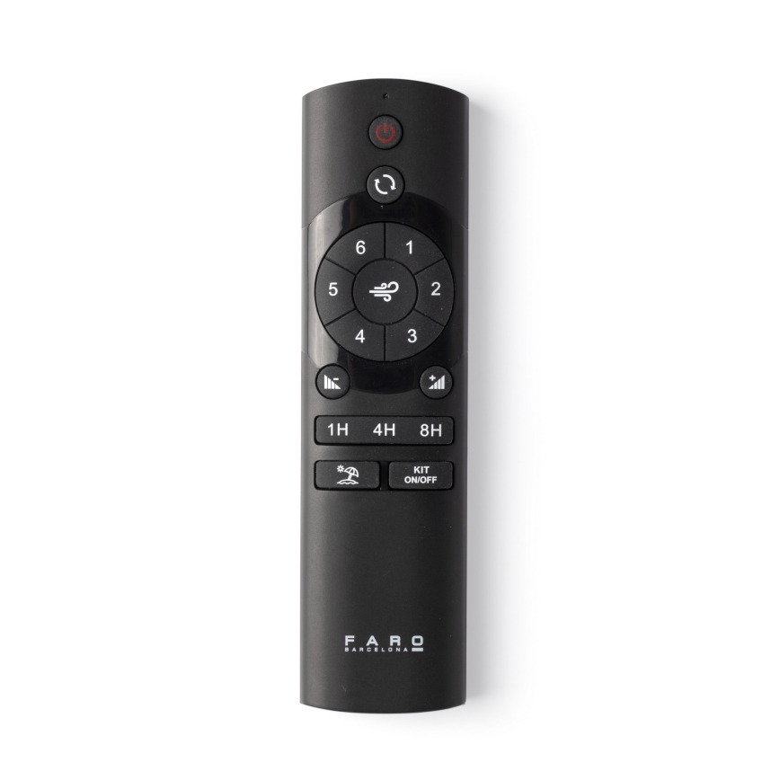FARO 33828-1TW - Світлодіодний стельовий вентилятор з регулюванням яскравості PUNT TUB M LED/18W/230V 3000/4200/6500K діаметр 130 см білий + пульт дистанційного керування