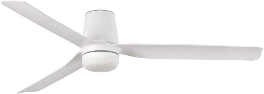 FARO 33828WT-1TW - Светодиодный потолочный вентилятор с регулированием яркости PUNT TUB M LED/18W/230V 3000/4200/6500K белый диаметр 132 см Wi-Fi Tuya + дистанционное управление