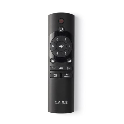 FARO 33829-1TW - Світлодіодний стельовий вентилятор з регулюванням яскравості PUNT TUB M LED/18W/230V 3000/4200/6500K діаметр 130 см білий/коричневий+ пульт дистанційного керування