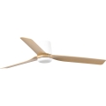 FARO 33829 - Потолочный вентилятор PUNT TUB M коричневый/белый диаметр 130 см + дистанционное управление