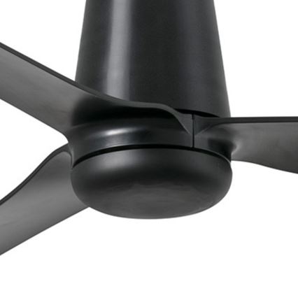 FARO 33830WT - Стельовий вентилятор PUNT TUB M чорний діаметр 132 см Wi-Fi Tuya + пульт дистанційного керування