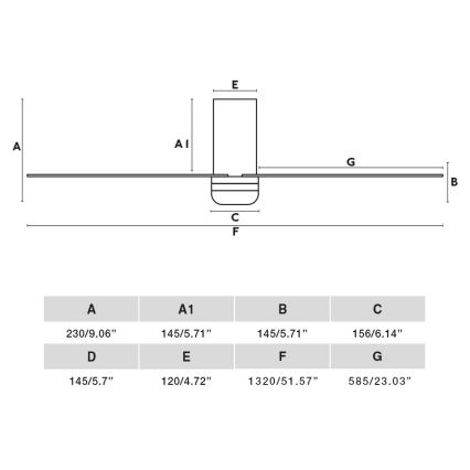 FARO 33831WT-1TW - Светодиодный потолочный вентилятор с регулированием яркости PUNT TUB M LED/18W/230V 3000/4200/6500K коричневый/черный диаметр 132 см Wi-Fi Tuya + дистанционное управление
