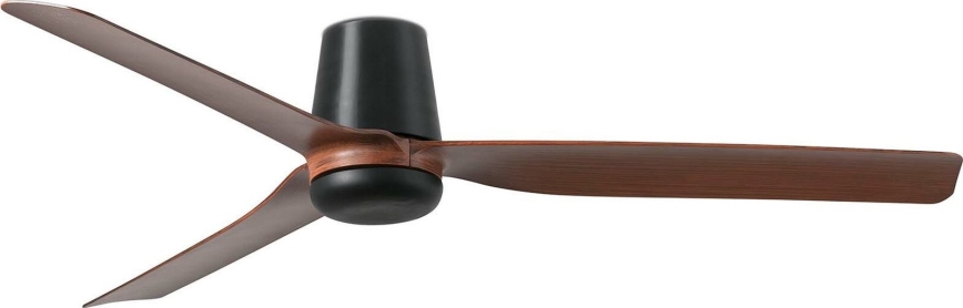 FARO 33831WT - Стельовий вентилятор PUNT TUB M коричневий/чорний діаметр 132 см Wi-Fi Tuya + пульт дистанційного керування