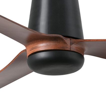 FARO 33831WT - Стельовий вентилятор PUNT TUB M коричневий/чорний діаметр 132 см Wi-Fi Tuya + пульт дистанційного керування