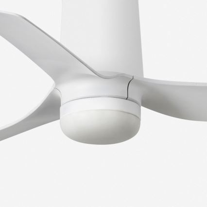 FARO 33832-1TW - Світлодіодний стельовий вентилятор з регулюванням яскравості MINI PUNT TUB S LED/10W/230V 2700/4000/6000K діаметр 90 см білий + пульт дистанційного керування