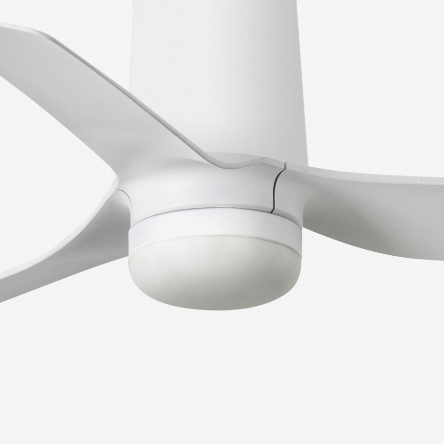 FARO 33832-1TW - Світлодіодний стельовий вентилятор з регулюванням яскравості MINI PUNT TUB S LED/10W/230V 2700/4000/6000K діаметр 90 см білий + пульт дистанційного керування